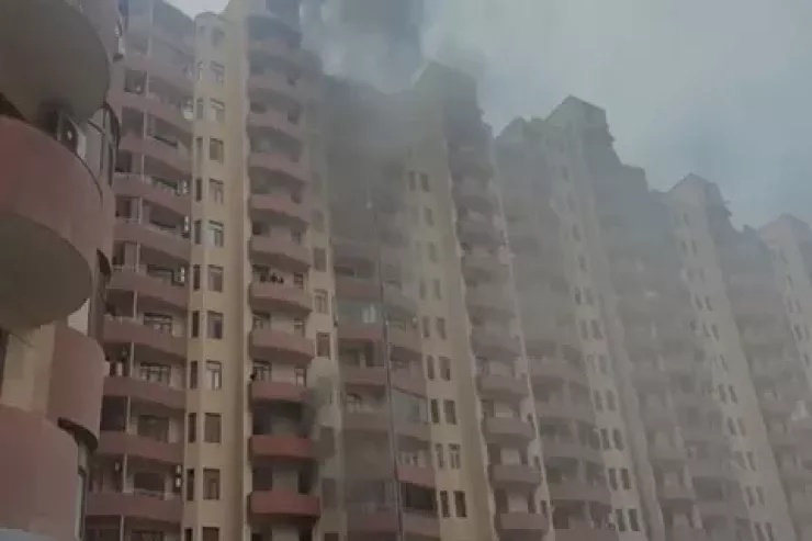 Xırdalanda yaşayış binasındakı YANĞIN