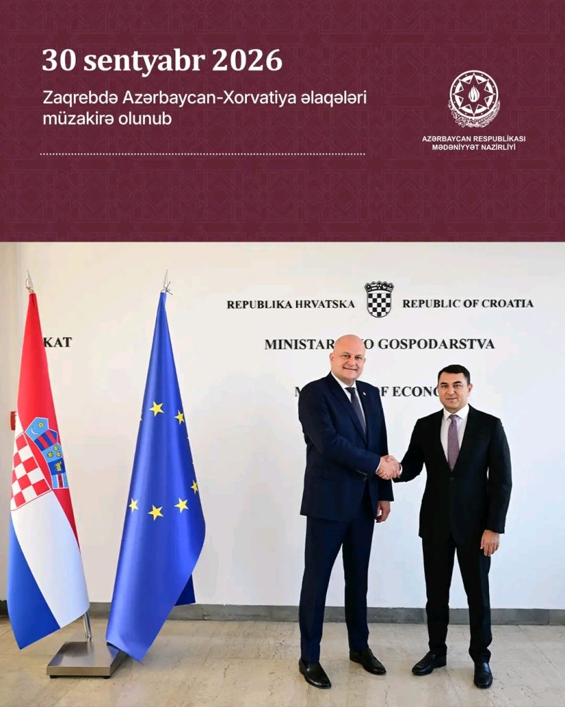 Zaqrebdə Azərbaycan-Xorvatiya əlaqələri müzakirə olunub